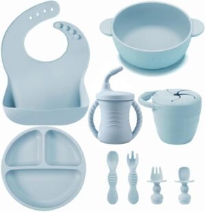 PandaEar 9-Piece Silicone Baby Feed...
