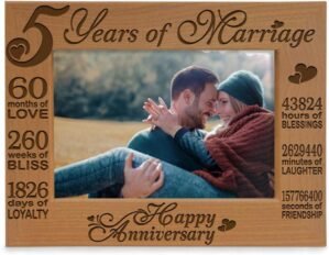 Kate Posh Engraved Solid Wood 5th A...