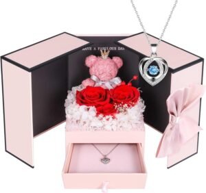 Preserved Rose Gift Box with Sterli...