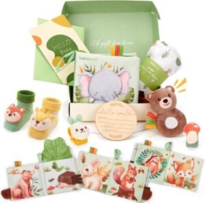 hahaland 9-in-1 Newborn Baby Gift S...