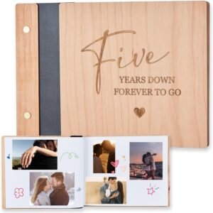Handmade Wooden 5th Anniversary Scr...
