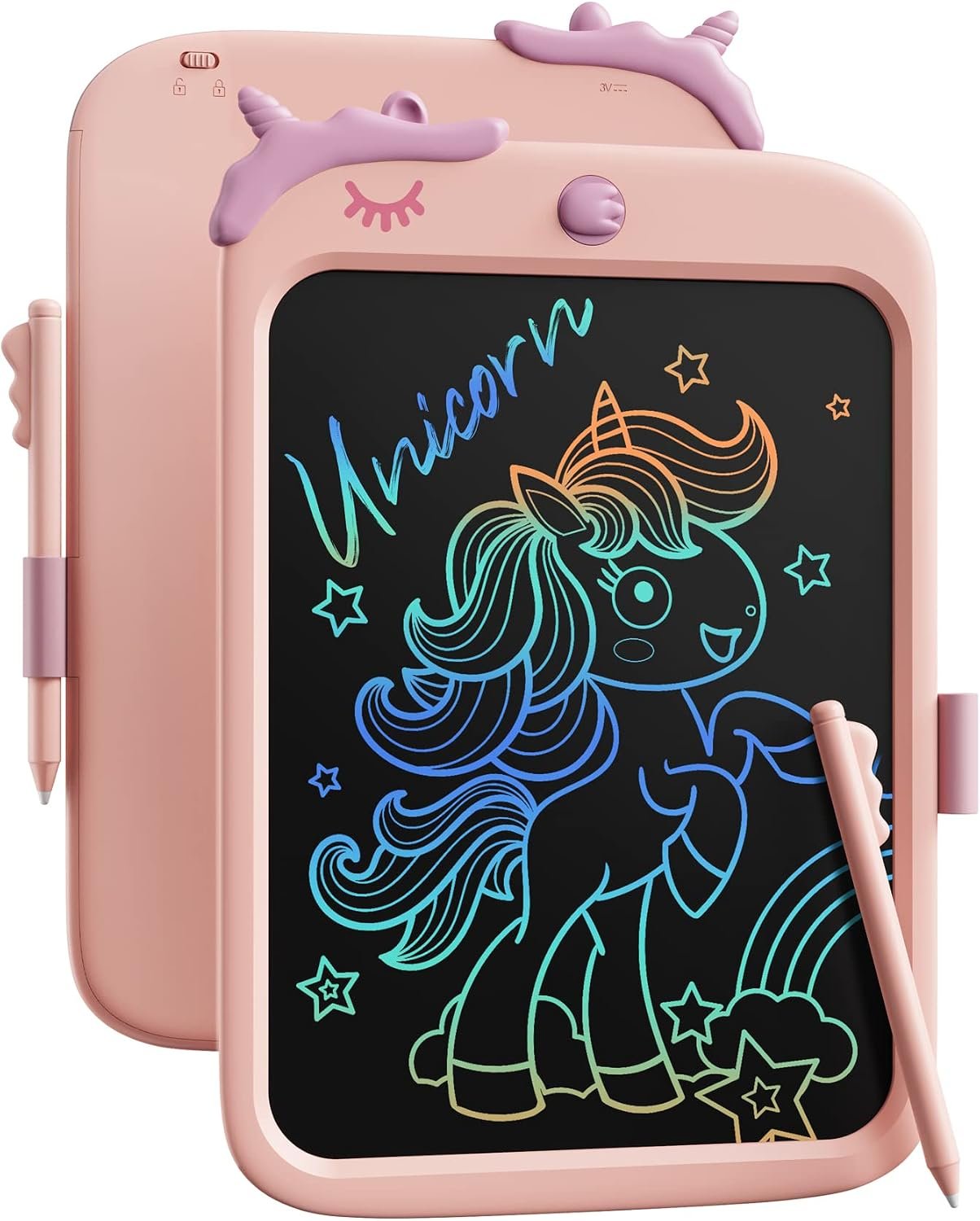 Unicorn 10" LCD Writing & Drawing Tablet with Lock Function (Pink)