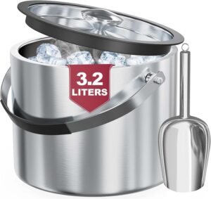 Double-Wall Stainless Steel Ice Buc...