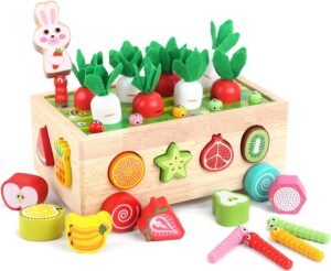 Montessori Wooden Shape Sorting Toy...