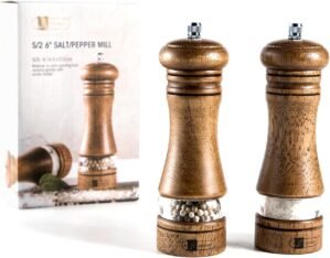 JF JAMES.F Wooden Salt & Pepper...