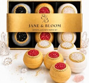 Crystal Luxe Bath Bomb Gift Set –...