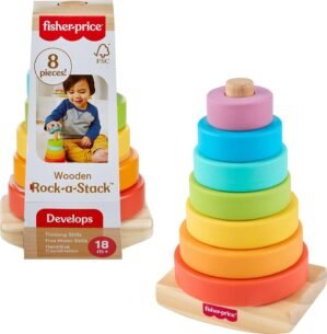Fisher-Price Wood Rock-a-Stack (8-P...