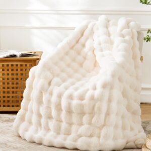 BENVWE Faux Fur Luxury Throw Blanke...