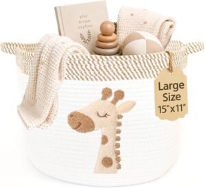 Giraffe Baby Storage Basket – Wov...
