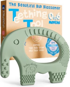 Baby Elefun Silicone Teething Toy R...