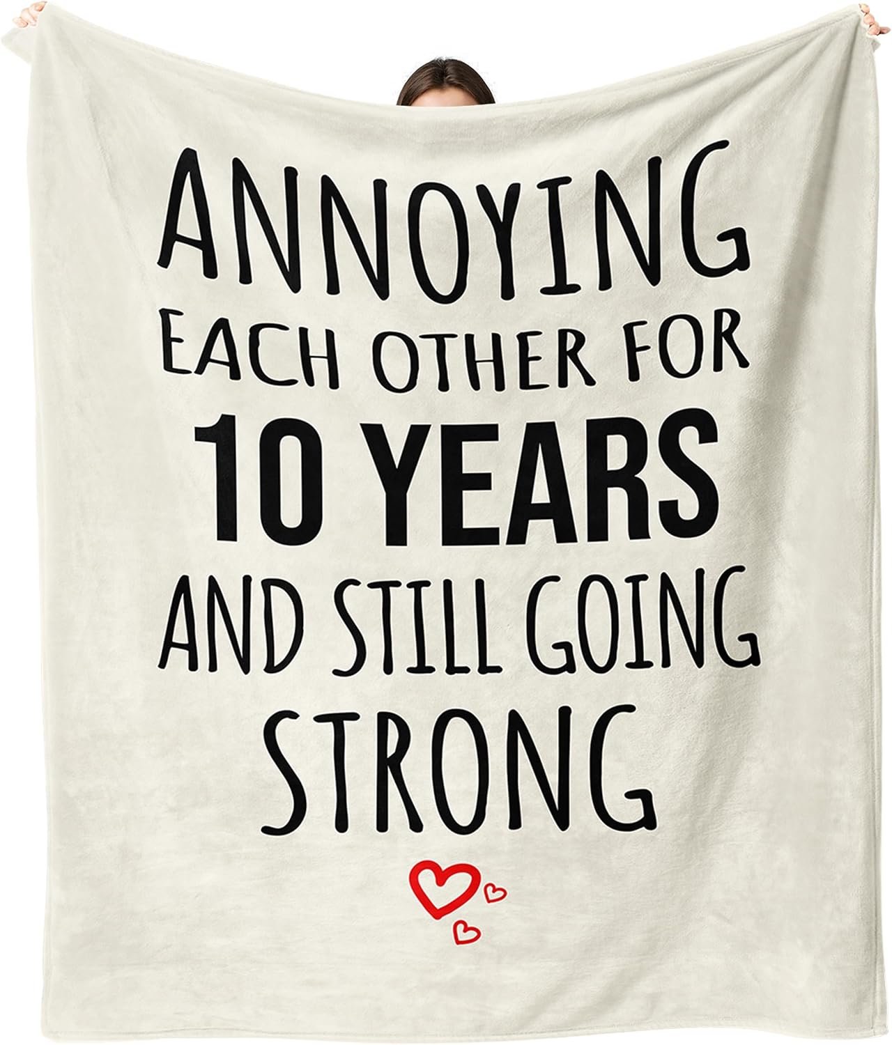 Dulkjio 10 Year Anniversary Throw Blanket