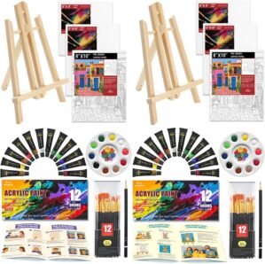 2-Pack Canvas Paint Set for Couples...