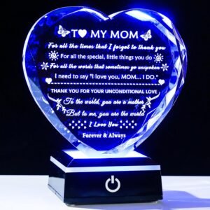 YWHL “To My Mom” Crystal Heart ...