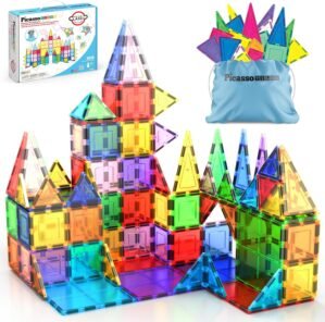 PicassoTiles 100-Piece Magnetic Til...