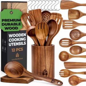 Teak Wooden Cooking Utensil Set (12...