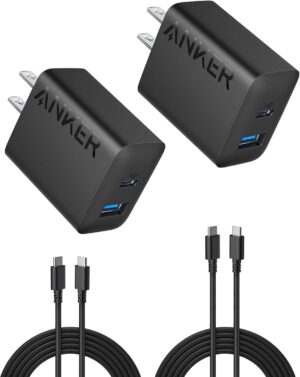 Anker 20W USB-C Charger Block (2-Pa...