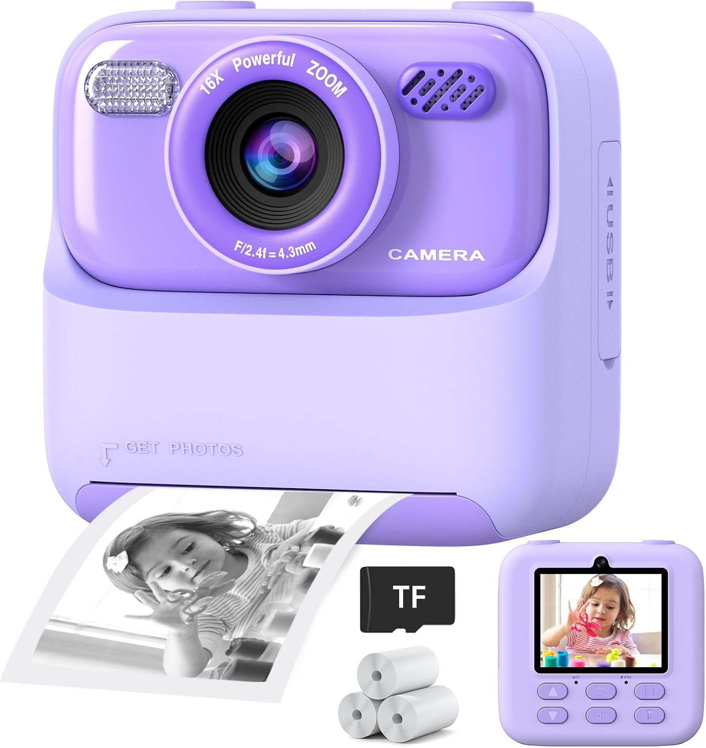 Kids Instant Print Camera (Digital, Photo & Video)