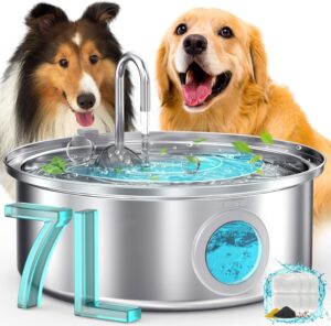 oneisall 7L Stainless Steel Dog Wat...