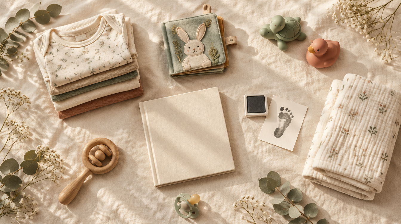 Baby Amazon best sellers October 2026 flat lay