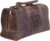 KomalC Leather Duffel Bag for Men Travel Bags Gym Sports Weekend Cabin Overnight Carry on Bag Full Grain Brown 24 inch