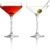 LEMONSODA Classic Martini Glasses 6oz | Set of 2 | Hand Blown Inspired by 1930s 50s Cocktail Culture | Crystal Clear Ribbed Design | Dishwasher Safe Lightweight Reusable Glassware for Home