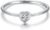 Simple Heart Birthstone Ring for Women 925 Sterling Silver Stackable Promise Ring with Colorful Cubic Zirconia Minimalist Jewelry Gift