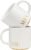 COLLECTIVE HOME Mr. & Mrs. Ceramic Mug Set – 15oz Luxury Wedding Gift for Couples, Elegant 2-Piece Coffee Cups for Newlyweds, Anniversary & Engagement Gift Box Set (MR & MRS)