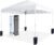 Amazon Basics Outdoor Pop Up 10 x 10 Canopy Tent for Events, Portable with Easy Setup, Sun Shelter, Includes Wheeled Carry Bag, 8 Pegs, 4 Ropes, 4 Weighted Bags, White