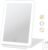 FUNTOUCH Rechargeable Travel Makeup Mirror with 72 Led Lights, Portable Lighted Beauty Mirror, 3 Color Lighting, Dimmable Touch Screen, Tabletop LED Folding Cosmetic Vanity Mirror