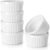 DOWAN Ramekins 6 oz Ceramic Ramekins Set of 6, Oven Safe Souffle Dishes for Air Fryer Baking, Mini Round Baking Cups for Creme Brulee, Dipping Sauces, Desserts and Prep Bowls, White