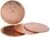 GoCraft Hammered Copper Coasters | Handmade Coasters with Padded Cork Protection for Drinks, Beverages & Wine/Bar Glasses (Set of 4)