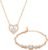 Nilu’s Collection Women’s Copper Sterling Silver Heart Shape Stone Charm Bracelet