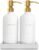 Prus Waso Gold Soap Dispenser Bathroom Set, Hand and Lotion Dispenser with Stainless Steel Pump, Perfect for Modern Bathroom Decor. (Gold)