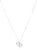Amazon Essentials Sterling Silver Two Tone Double Heart Pendant Necklace Made with Crystal, 18″
