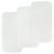 BlueSnail Quilted Thicker Waterproof Changing Pad Liners,3 Count(Snow White 13” x 27”)