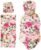 DRESHOW BQUBO Newborn Receiving Blanket with Hat (Floral Swaddle)