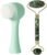 Face Brush 2 in 1, Silicone Facial Cleansing Exfoliating Brush Soft Bristles Pore Deep Cleansing, Jade Face Roller Skin Care Tools, Manual Dual Face Wash Scrub Brush For Massaging, Blue+Green