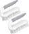 SetSail Scrub Brush, Heavy-Duty Scrub Brushes for Cleaning with Stiff Bristles Cleaning Brush for Shower, Bathroom, Carpet, Kitchen and Bathtub Scrubber, 2 Pack