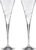 Lenox Champagne Flutes, Adorn Crystal 2-Piece Toasting Flute Set, Set Of 2, Heavy 3 x 10.5-inch, 7-Fl Oz Clear Crystal Glass, Stemware, Hand Wash Only, Wedding Decor, New Years Flute Glasses (2-Piece)
