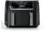 Ninja DZ550 Foodi 10 Quart 6-in-1 DualZone Smart XL Air Fryer with 2 Independent Baskets, Smart Cook Thermometer for Perfect Doneness, Match Cook and Smart Finish to Roast, Dehydrate and More, Black