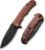 CIVIVI Folding Pocket Knife- Praxis Flipper Liner Lock Knife, 3.75″ Black Stonewashed Blade with Cuibourtia Wood Handles, Reversible Clip for Everyday Carry Outdoor Use C803H