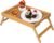 Artmeer Bed Tray Table with Folding Legs,Bamboo Breakfast in Bed for TV Table, Laptop Computer Tray,Eating,Snack Tray(Bamboo)