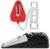 Portable Door Lock & Door Stop Alarm Set, Dual Protection Home Security Door Kit, Travel Hotel Lock Devices Pocket Self Defensey Tools for Traveling Hotel Home Apartment,Red