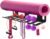 Multi-Purpose Gym Equipment Storage Rack, Stainless Steel Rack Organizer Wall Mount with Screws Home Gym Accessories for Foam Rollers Straps Jump Ropes Yoga Mat (Black)