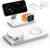 EXW Foldable 3 in 1 Wireless Charging Station for iPhone and Apple Watch,Compatible with Magsafe Charger Stand,Travel Bedside Fast Wireless Charger for iPhone 17e 17 Air 16 15 14 13 12 Series, Airpods