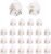 Goktvai 24pcs Large Dog Party Favors Boxes, White DIY Adopt a Puppy Themed Party Boxes Foldable Dog Pet Gift Stuff for Birthday Decorations Supplies & Crafts