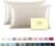 Silk Pillow Cases 2 Pack,Soft Breathable and Sliky Standard Size Pillow Cases Set of 2,Natural Mulberry Silk Pillowcase Set of 2 for Hair and Skin with Hidden Zipper (Beige,20″X 26″,2pcs)