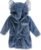 Elephant Hooded Baby Bathrobe with Embroidered Name, Soft Plush Robe with Animal Hood, Custom Monogram for Newborn Baby Boy, 0-9 Months