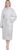 PAVILIA Women’s Plush Fleece Robe – Soft Fluffy Sherpa Bathrobe, Light Gray