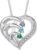 RolaOnly Sterling Silver Mom Necklace – Custom Family Pendant with Up to 6 Birthstones & Engraved Names